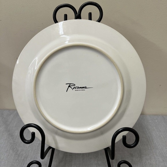 Rosanna High Heel Shoes w/ polka dot 8" Desert/Salad Plates Set of 4 FS Charity - Picture 6 of 7